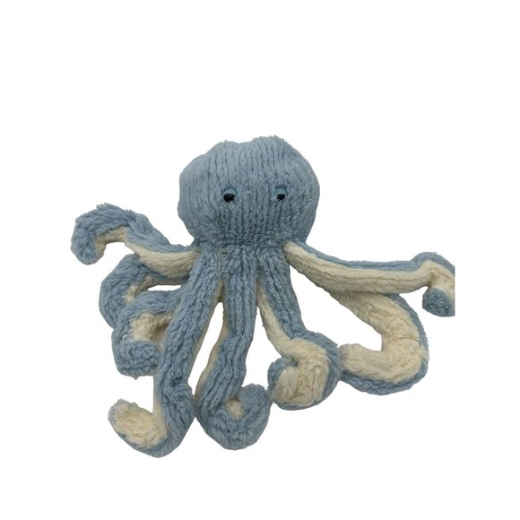 Manhattan‎ Toy Company Octopus Plush Stuffed Animal Toy Ribbed Blue Sleepy - Picture 1 of 8